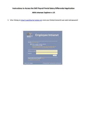 payroll portal doe